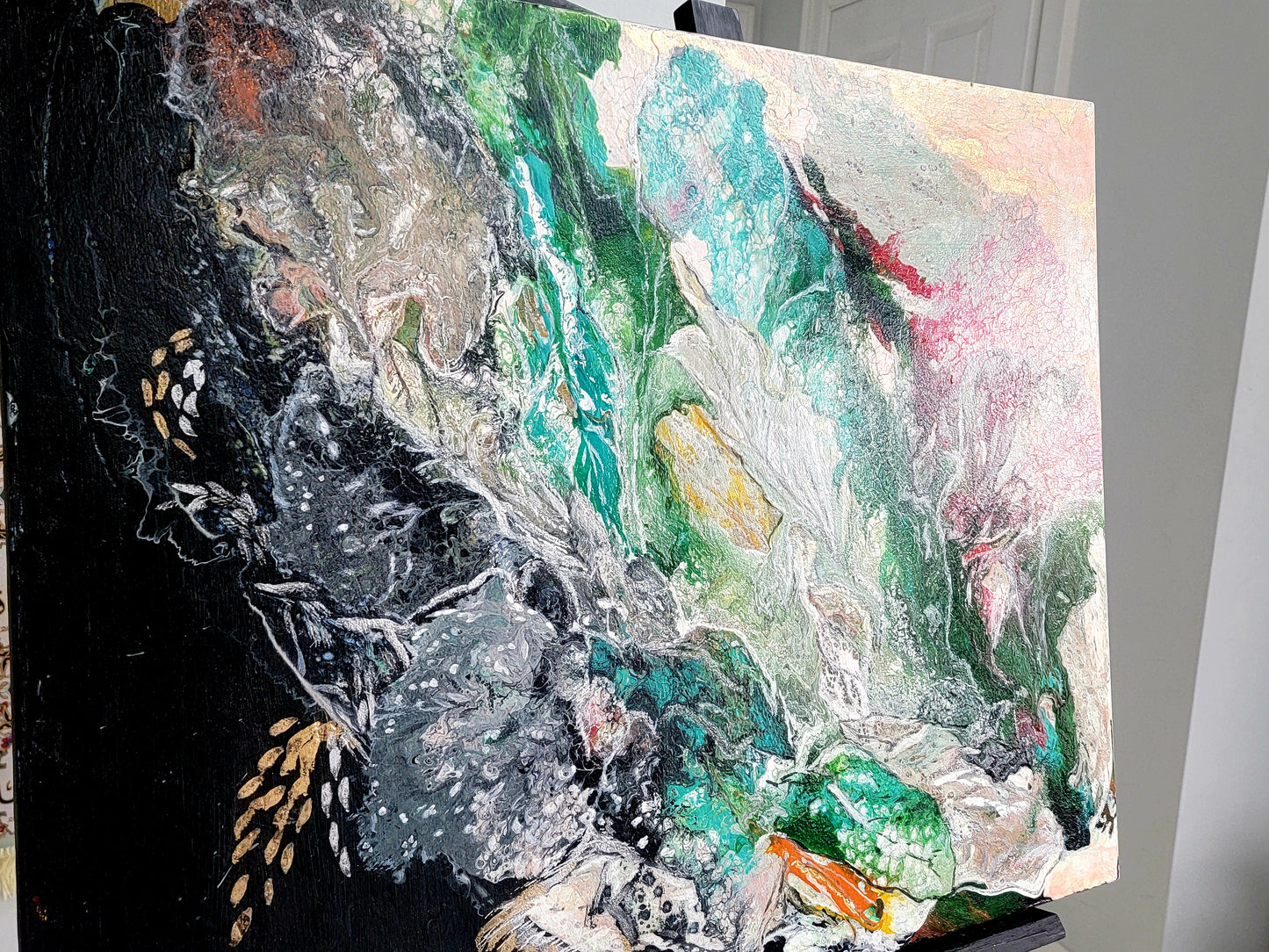 Modern mixing acrylic painting