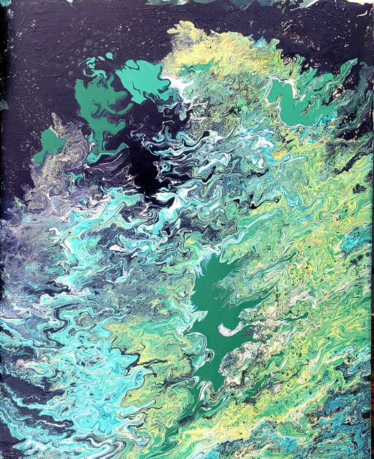 Greenery Acrylic Painting